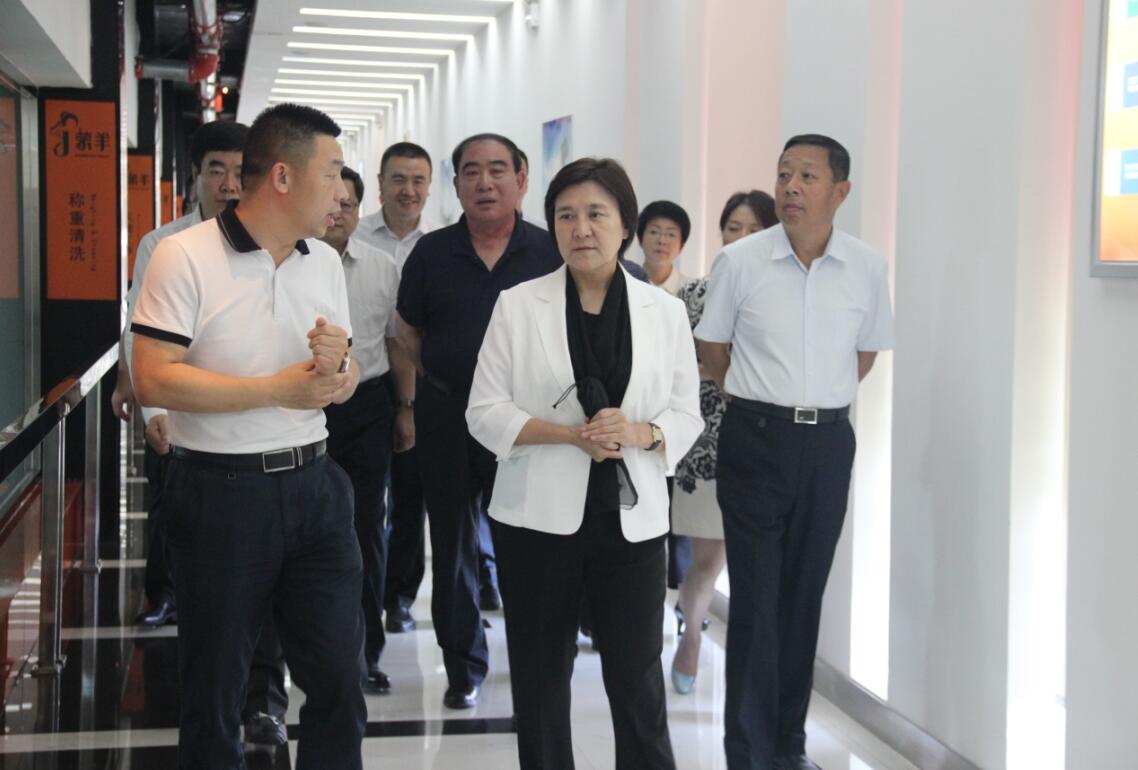 自治區(qū)黨委副書記、自治區(qū)主席布小林蒞臨協(xié)會(huì)會(huì)長(zhǎng)單位——蒙羊牧業(yè)公司視察調(diào)研